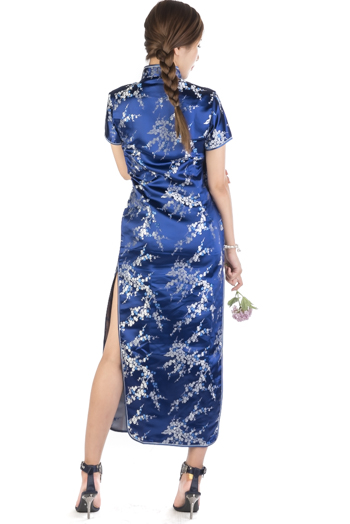 치파오 롱-다크블루