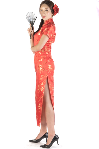 치파오 롱-레드