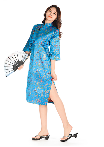 치파오-스카이블루