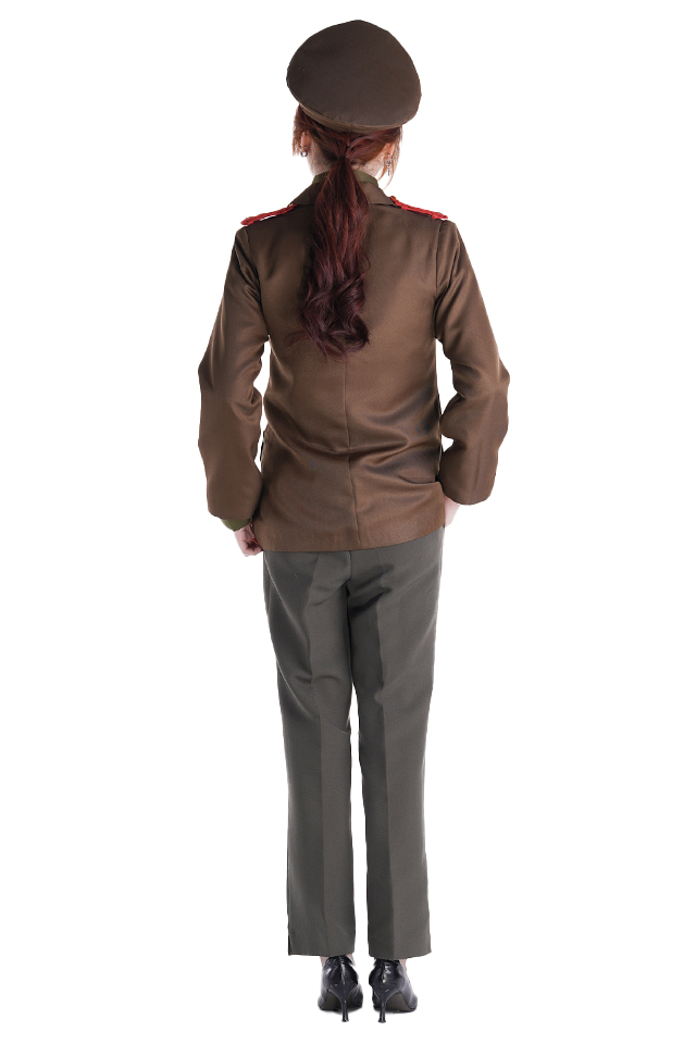 북한-여 장교복