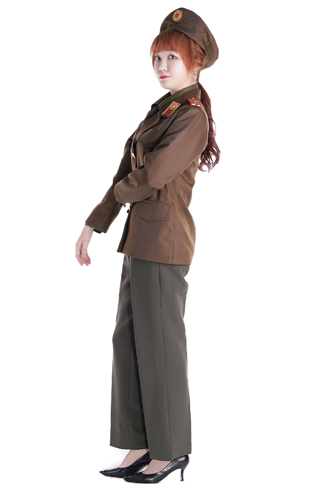 북한-여 장교복