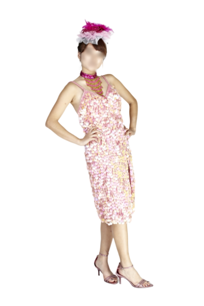 스팽글 핑크원피스