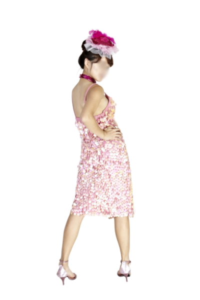 스팽글 핑크원피스