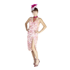 스팽글 핑크원피스